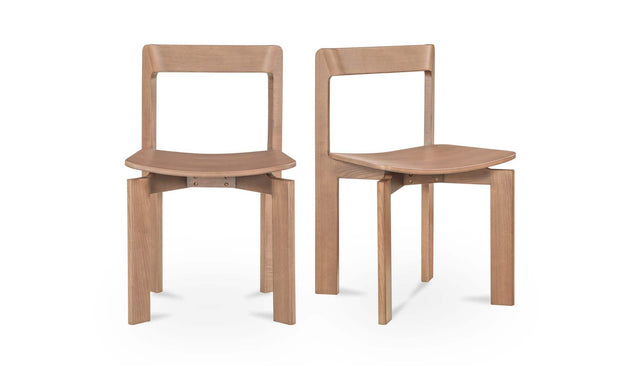 Daifuku Brushed Natural Oak Dining Chair (Set of 2) - Ornate Home