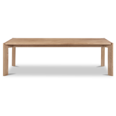 Daifuku Brushed Natural Oak Large Dining Table - Ornate Home