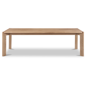 Daifuku Brushed Natural Oak Large Dining Table - Ornate Home
