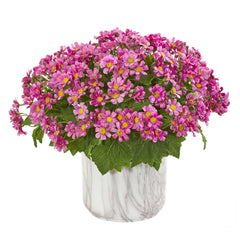 Daisy Artificial Arrangement in Marble Finished Vase - Ornate Home