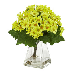 Daisy Artificial Arrangement in Vase (Set of 2) - Ornate Home