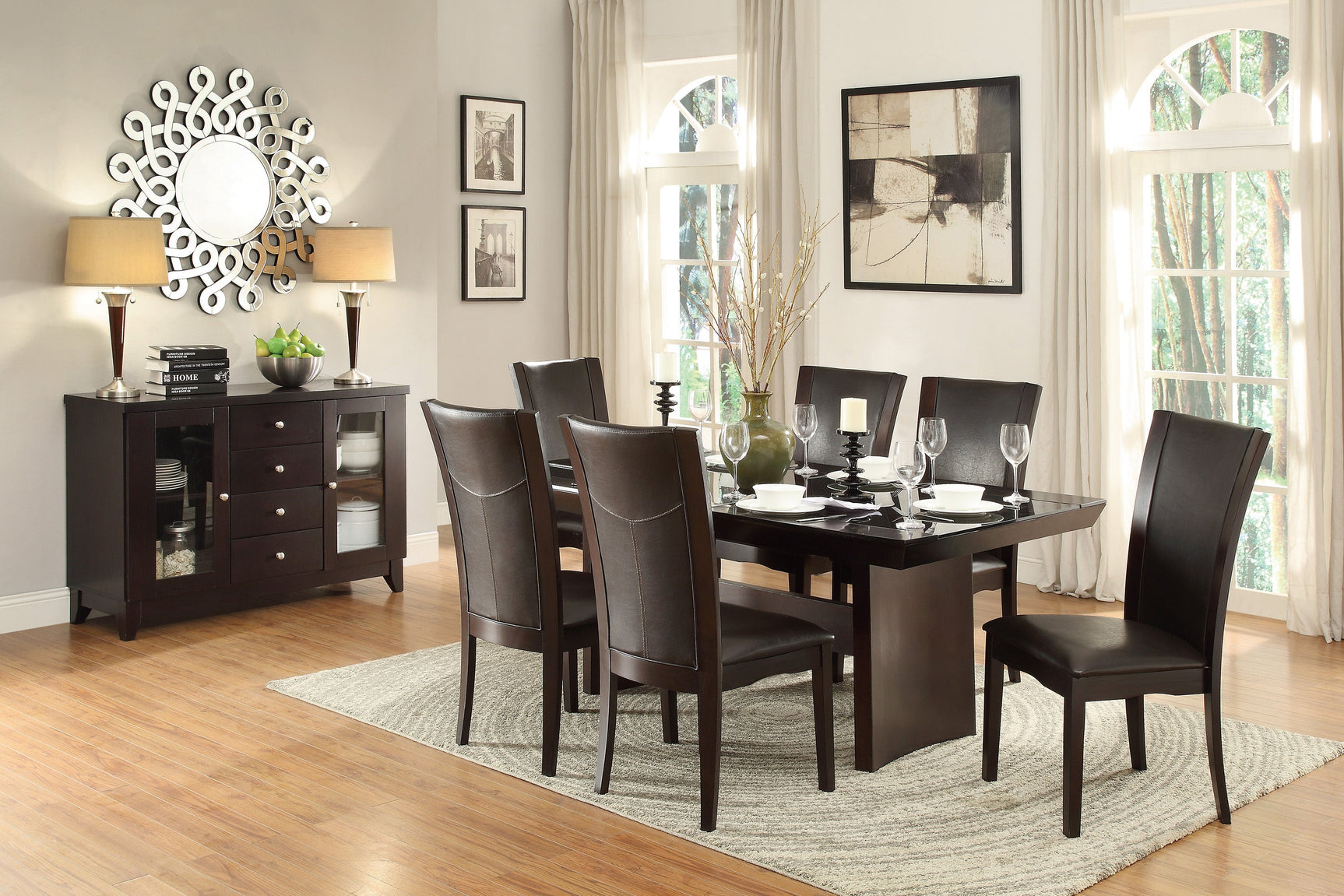 Daisy Brown Side Chair (Set of 2) - Ornate Home