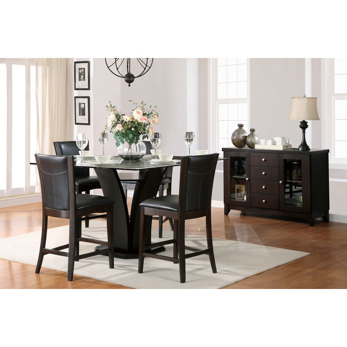 Daisy Espresso Counter Height Table - Ornate Home