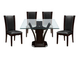 Daisy Espresso-/ Dark Brown 5-piece Dinig Table Set - Ornate Home
