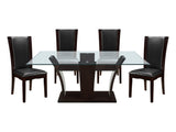 Daisy Espresso-/ Dark Brown 5-piece Dinig Table Set - Ornate Home