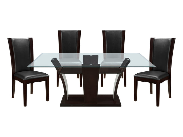 Daisy Espresso-/ Dark Brown 5-piece Dinig Table Set - Ornate Home