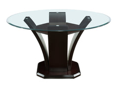 Daisy Espresso Round Dining Table - Ornate Home