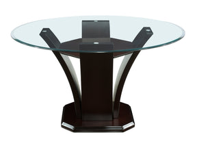 Daisy Espresso Round Dining Table - Ornate Home