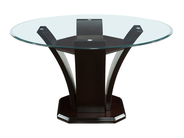Daisy Espresso Round Dining Table - Ornate Home