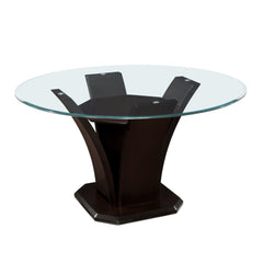 Daisy Espresso Round Dining Table - Ornate Home