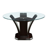 Daisy Espresso Round Dining Table - Ornate Home