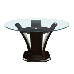 Daisy Espresso Round Dining Table - Ornate Home