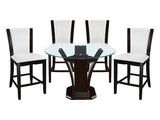 Daisy Espresso-/ White 5-piece Dinig Table Set - Ornate Home