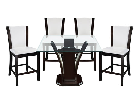 Daisy Espresso-/ White 5-piece Dinig Table Set - Ornate Home
