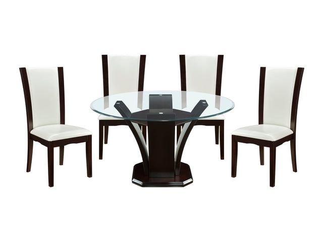 Daisy Espresso-/ White 5-piece Dinig Table Set - Ornate Home