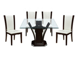 Daisy Espresso-/ White 5-piece Dinig Table Set - Ornate Home