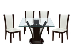 Daisy Espresso-/ White 5-piece Dinig Table Set - Ornate Home