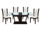 Daisy Espresso-/ White 5-piece Dinig Table Set - Ornate Home
