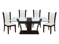 Daisy Espresso-/ White 5-piece Dinig Table Set - Ornate Home