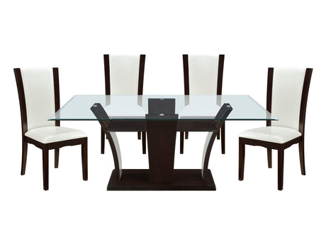 Daisy Espresso-/ White 5-piece Dinig Table Set - Ornate Home