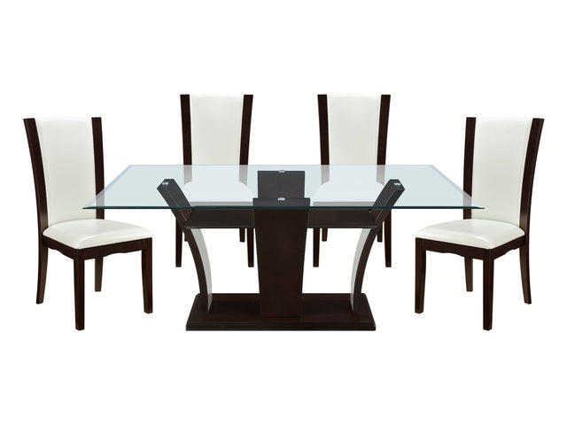 Daisy Espresso-/ White 5-piece Dinig Table Set - Ornate Home