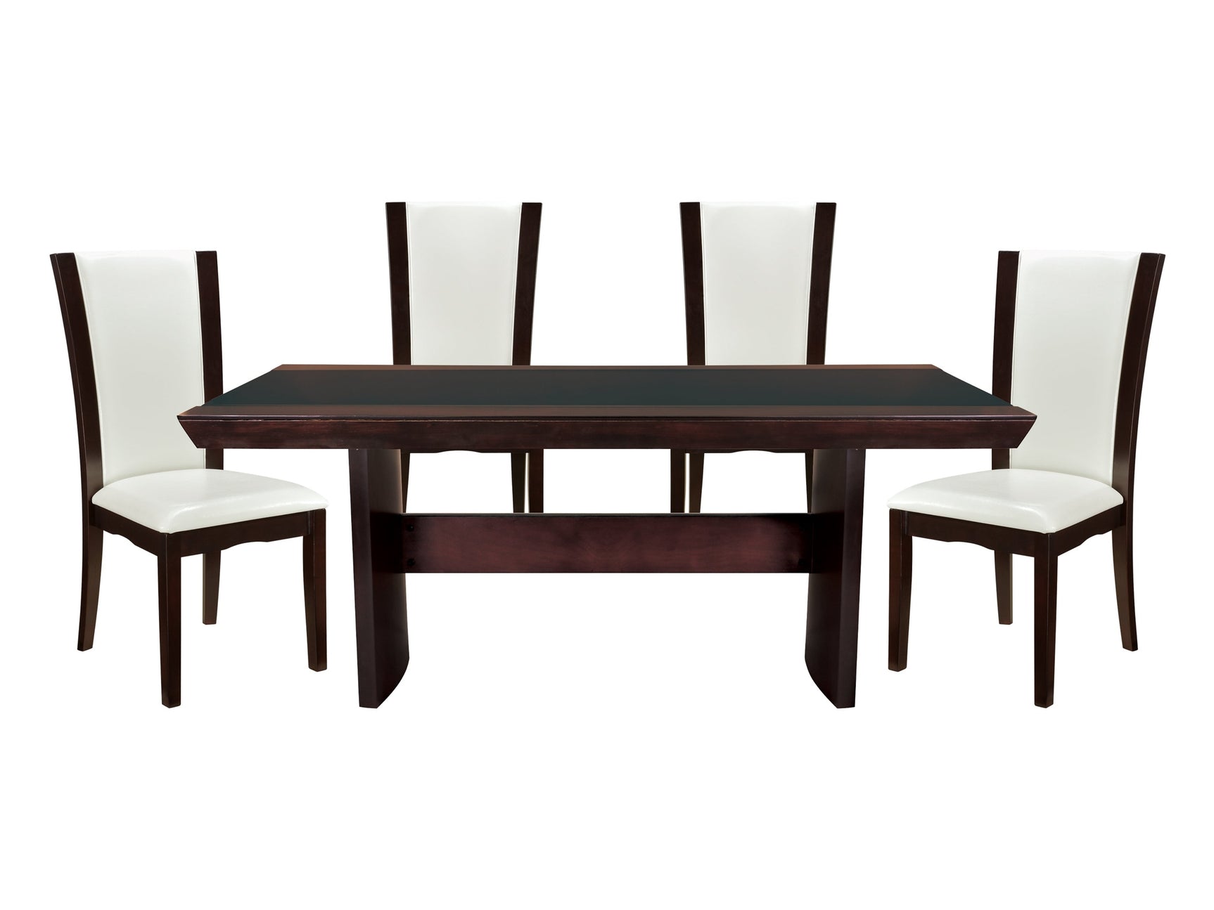 Daisy Espresso-/ White 5-piece Dinig Table Set - Ornate Home