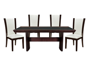 Daisy Espresso-/ White 5-piece Dinig Table Set - Ornate Home