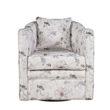Daisy Multicolor Swivel Accent Chair - Ornate Home
