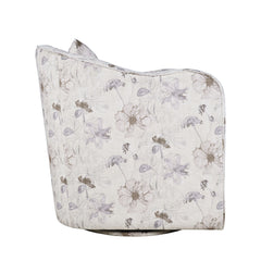 Daisy Multicolor Swivel Accent Chair - Ornate Home