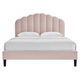 Daisy Pink Performance Velvet Twin Platform Bed - Ornate Home