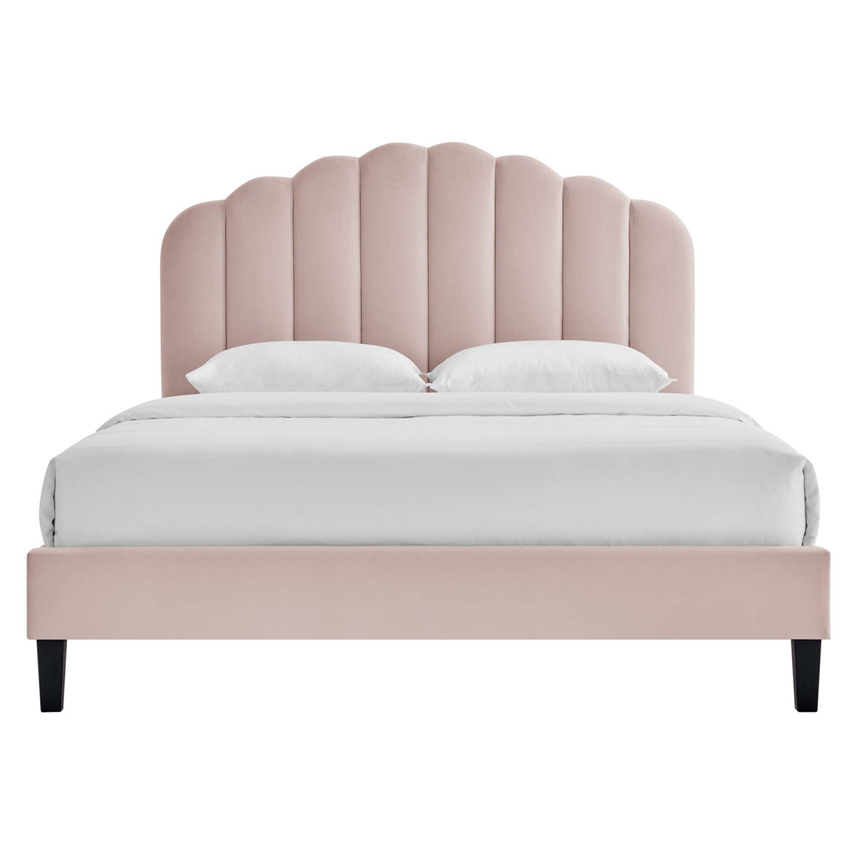 Daisy Pink Performance Velvet Twin Platform Bed - Ornate Home