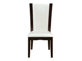 Daisy White/Brown Side Chair (Set of 2) - Ornate Home