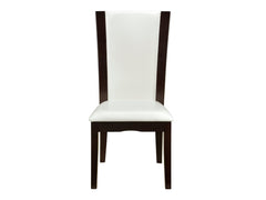 Daisy White/Brown Side Chair (Set of 2) - Ornate Home