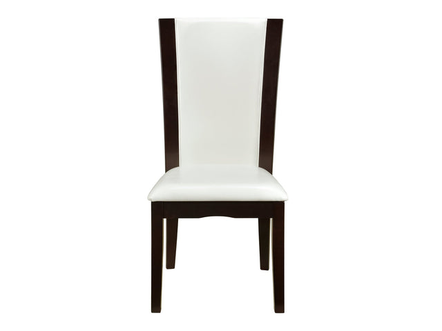 Daisy White/Brown Side Chair (Set of 2) - Ornate Home