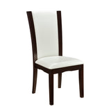Daisy White/Brown Side Chair (Set of 2) - Ornate Home