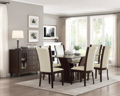 Daisy White/Brown Side Chair (Set of 2) - Ornate Home