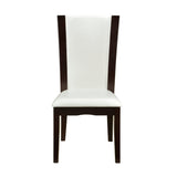 Daisy White/Brown Side Chair (Set of 2) - Ornate Home