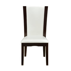Daisy White/Brown Side Chair (Set of 2) - Ornate Home