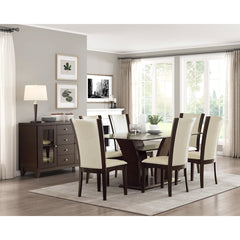 Daisy White/Brown Side Chair (Set of 2) - Ornate Home