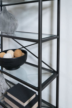 Dakerwell Antique Black Bookcase - Ornate Home