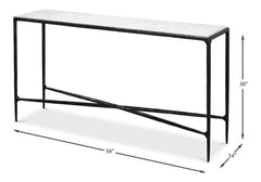 Dakor Black Console Table - Ornate Home