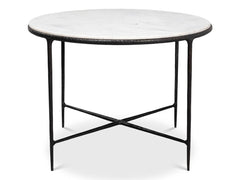 Dakor Black Round Breakfast Table - Ornate Home