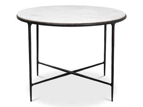 Dakor Black Round Breakfast Table - Ornate Home