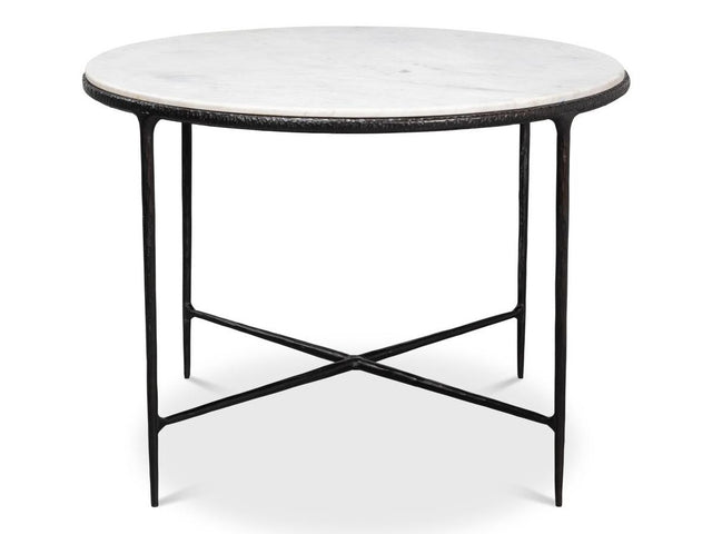 Dakor Black Round Breakfast Table - Ornate Home