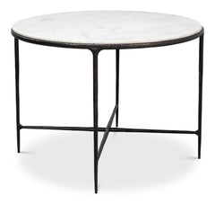 Dakor Black Round Breakfast Table - Ornate Home