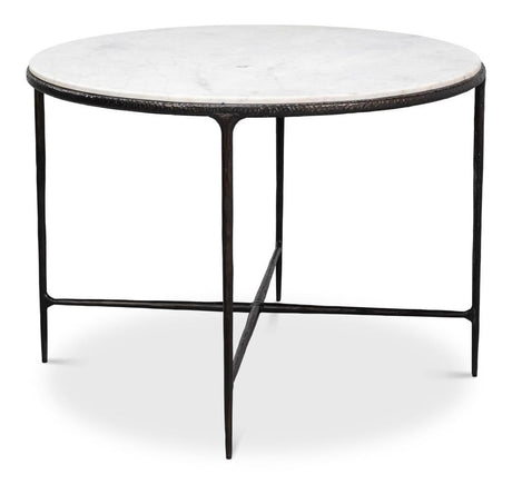 Dakor Black Round Breakfast Table - Ornate Home