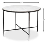 Dakor Black Round Breakfast Table - Ornate Home