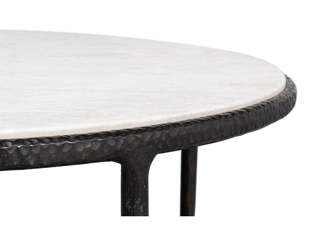 Dakor Black Round Side Table - Ornate Home