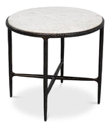 Dakor Black Round Side Table - Ornate Home