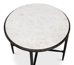 Dakor Black Round Side Table - Ornate Home
